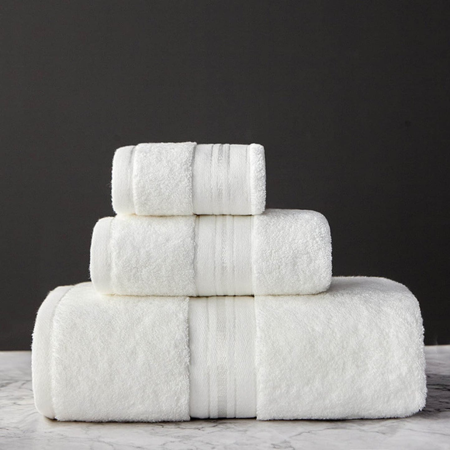 3 Piece Cotton Bath Towel Set