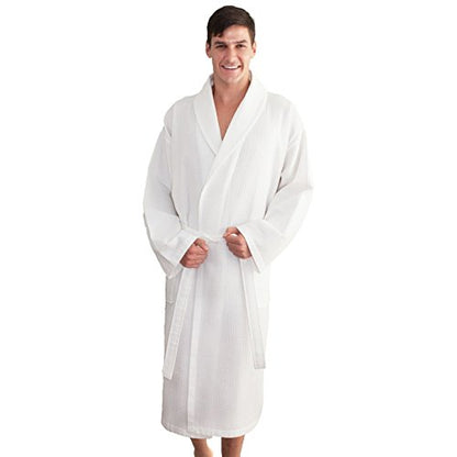 Turkish Cotton Waffle Weave Bathrobe