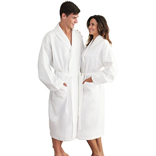Turkish Cotton Waffle Weave Bathrobe