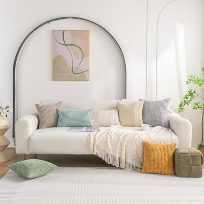 Neutral Corduroy Throw Pillow Covers Set