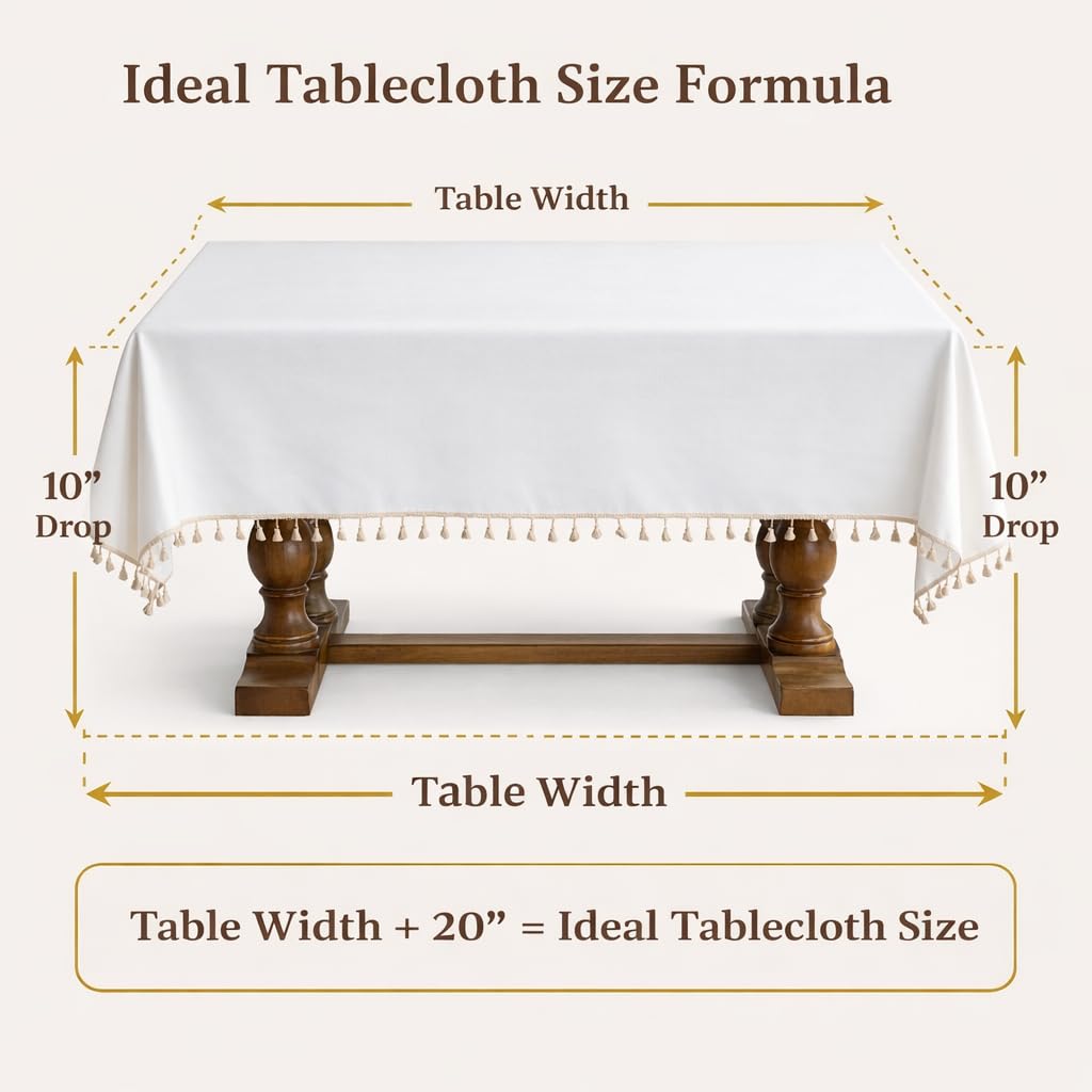 Cotton Tassel Tablecloth