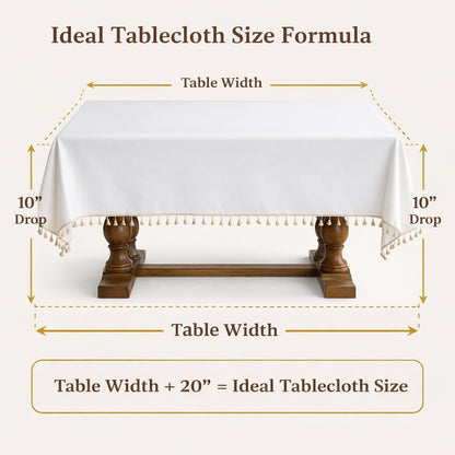 Cotton Tassel Tablecloth