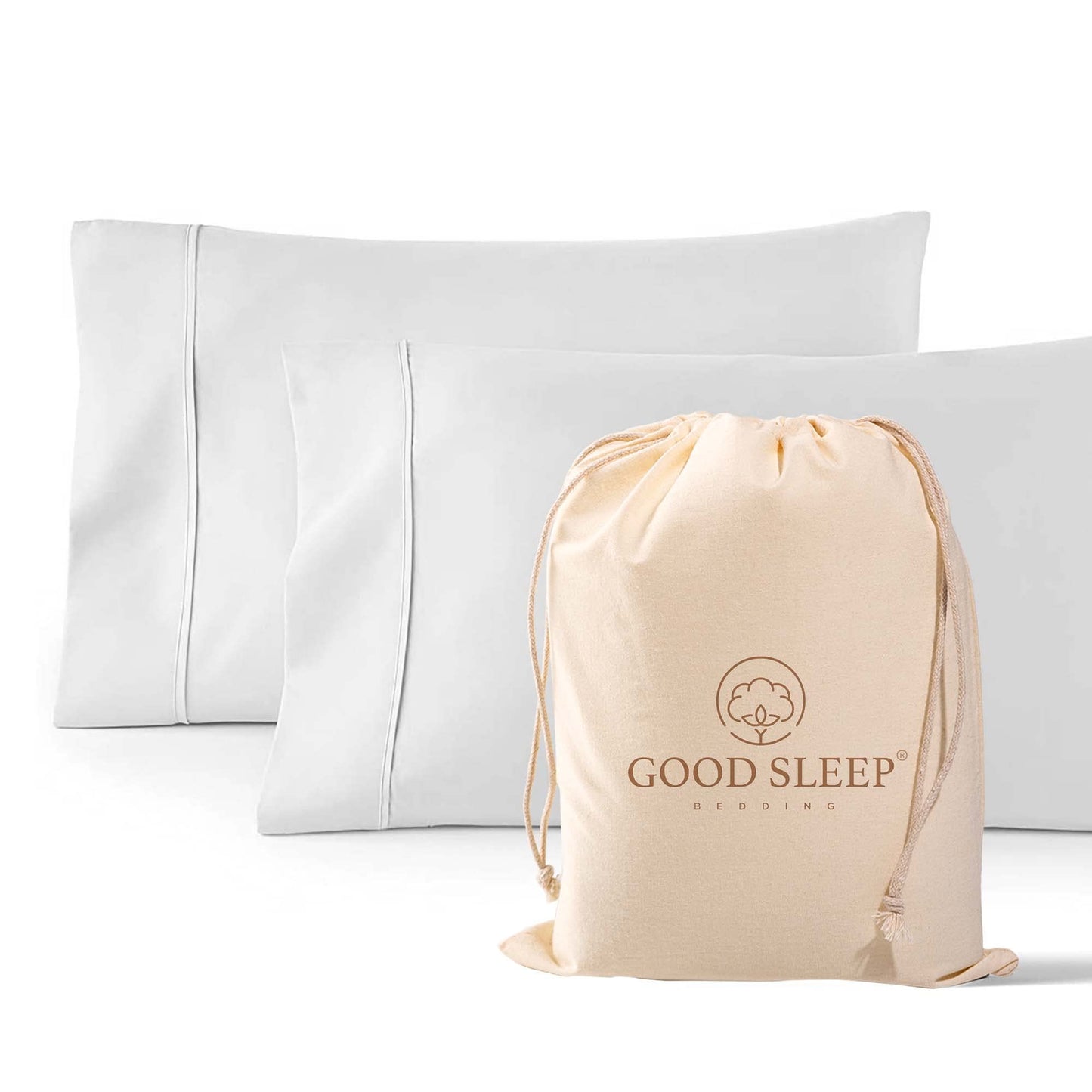 Egyptian Cotton Sateen Pillowcase Set