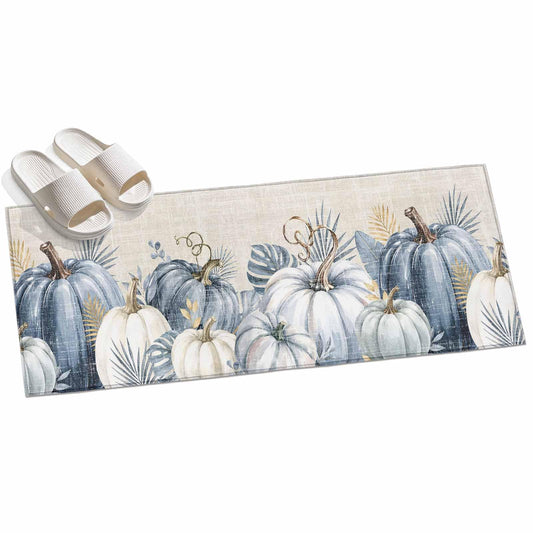 Pumpkin Leaf Linen Table Runner