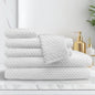 Checker Design Bath Mat Set