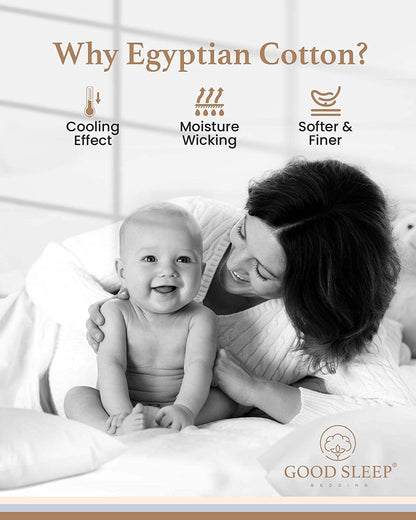Egyptian Cotton Sateen Pillowcase Set