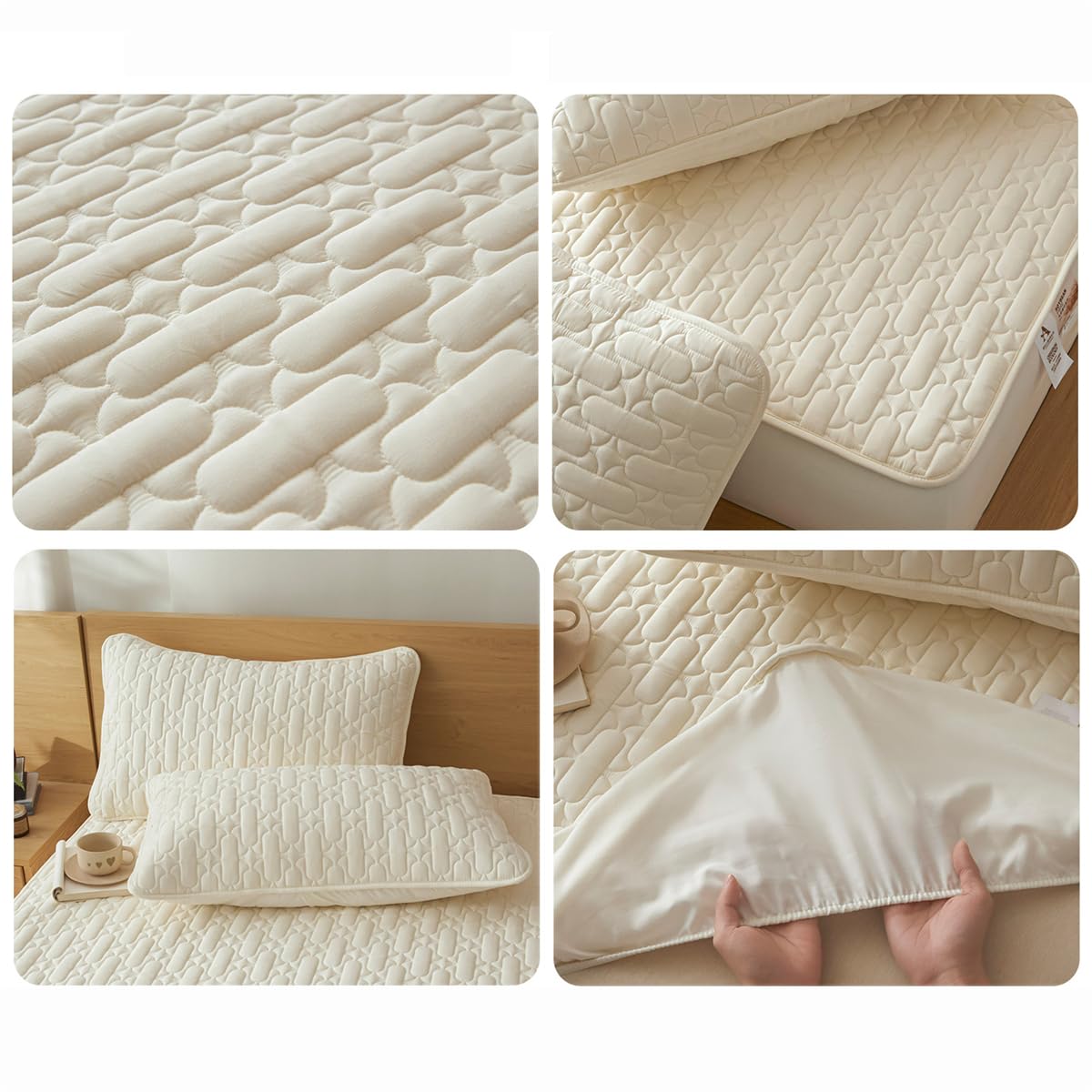 Waterproof Quilted Bed Sheet Set