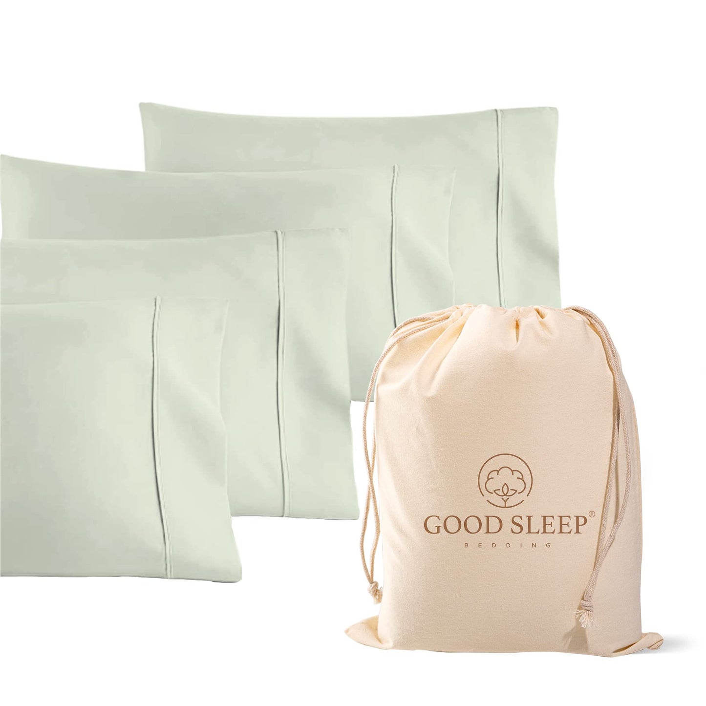Egyptian Cotton Sateen Pillowcase Set