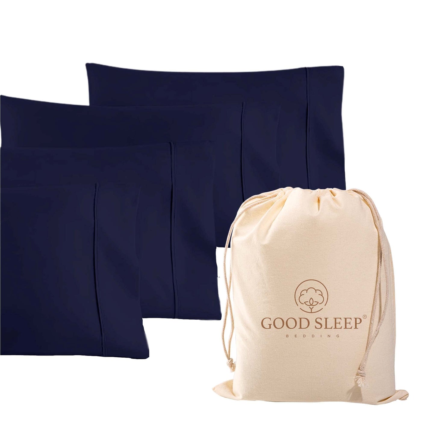 Egyptian Cotton Sateen Pillowcase Set