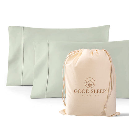 Egyptian Cotton Sateen Pillowcase Set