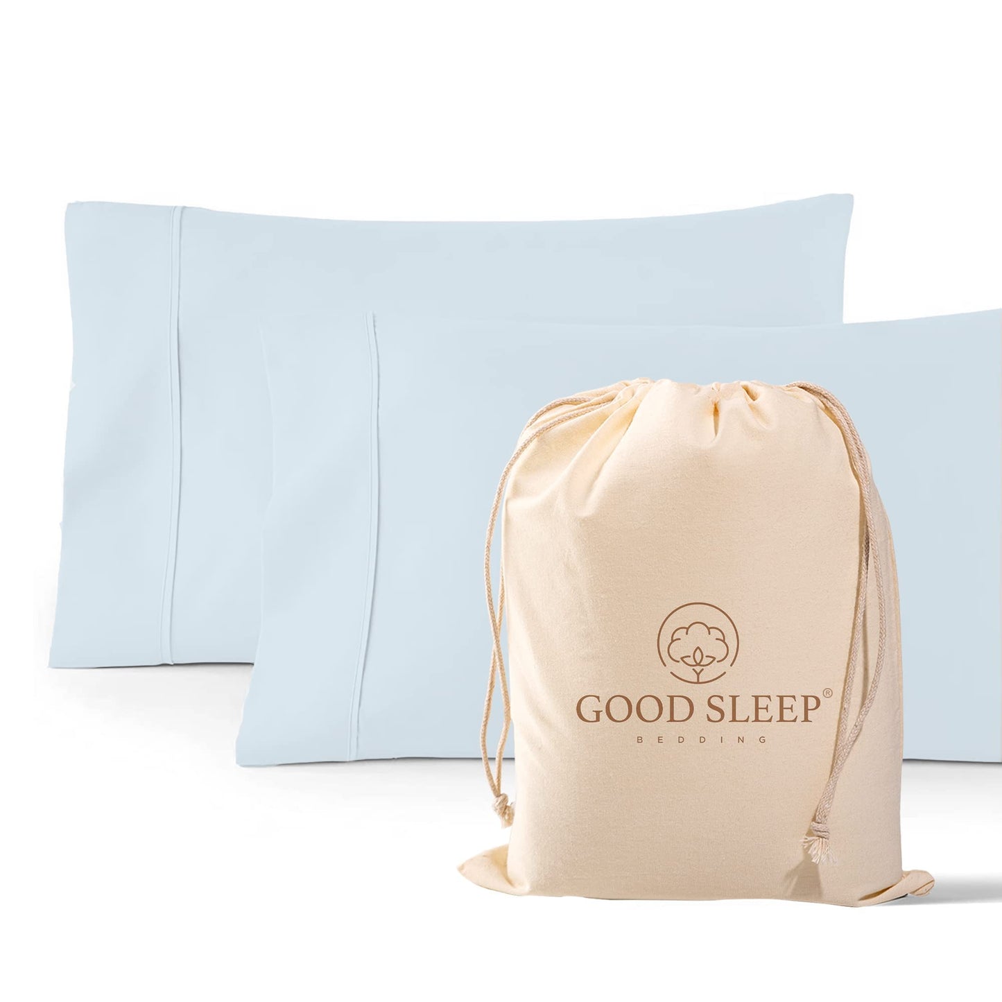 Egyptian Cotton Sateen Pillowcase Set