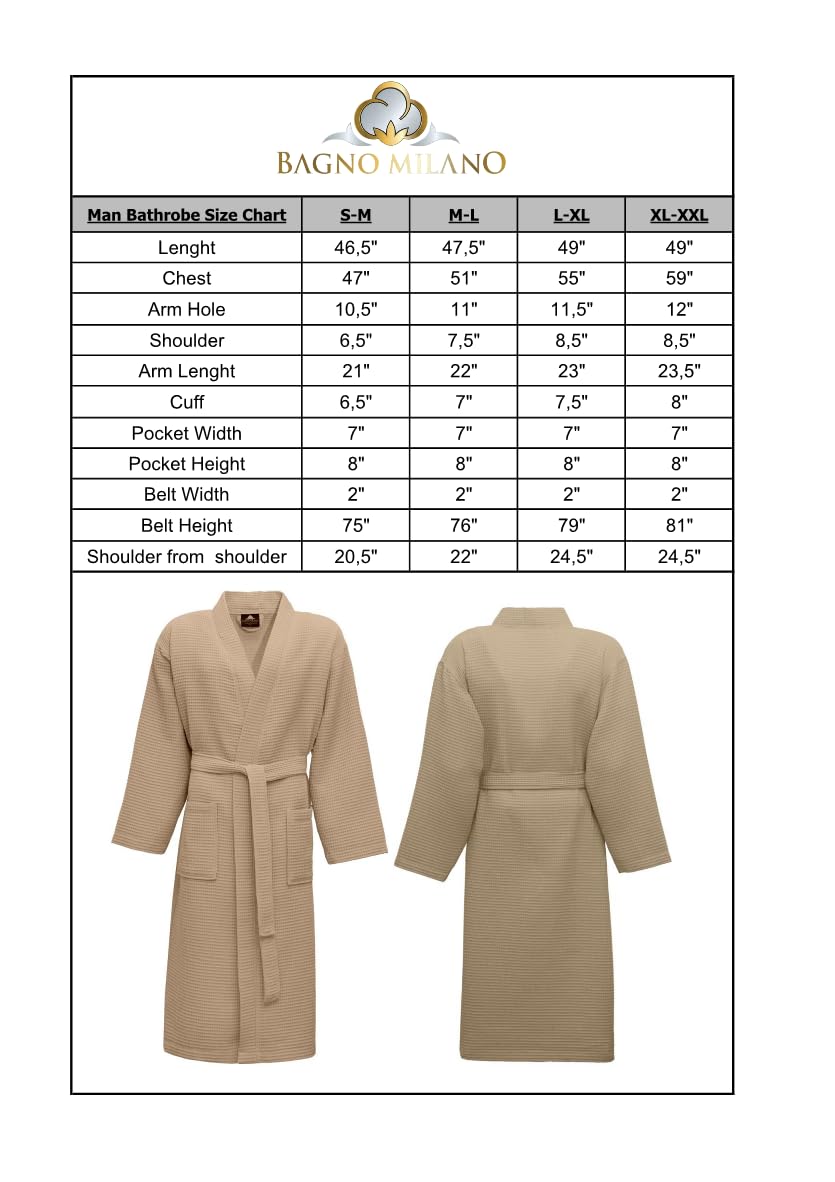 Turkish Cotton Waffle Bathrobe