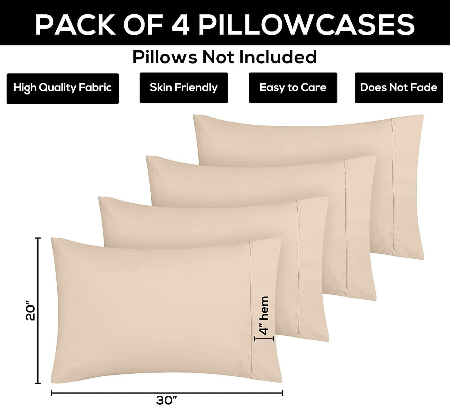 Brushed Microfiber Pillowcase Set