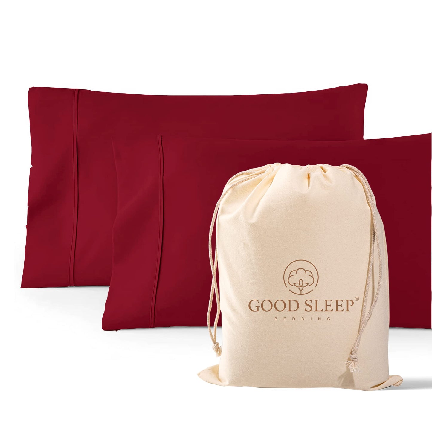 Egyptian Cotton Sateen Pillowcase Set