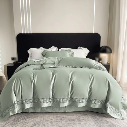 Long Staple Cotton Satin Duvet Set