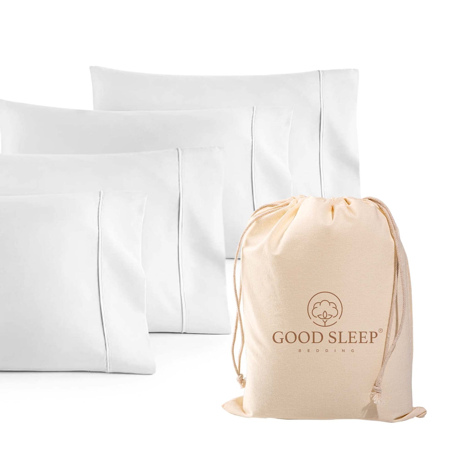 Egyptian Cotton Sateen Pillowcase Set