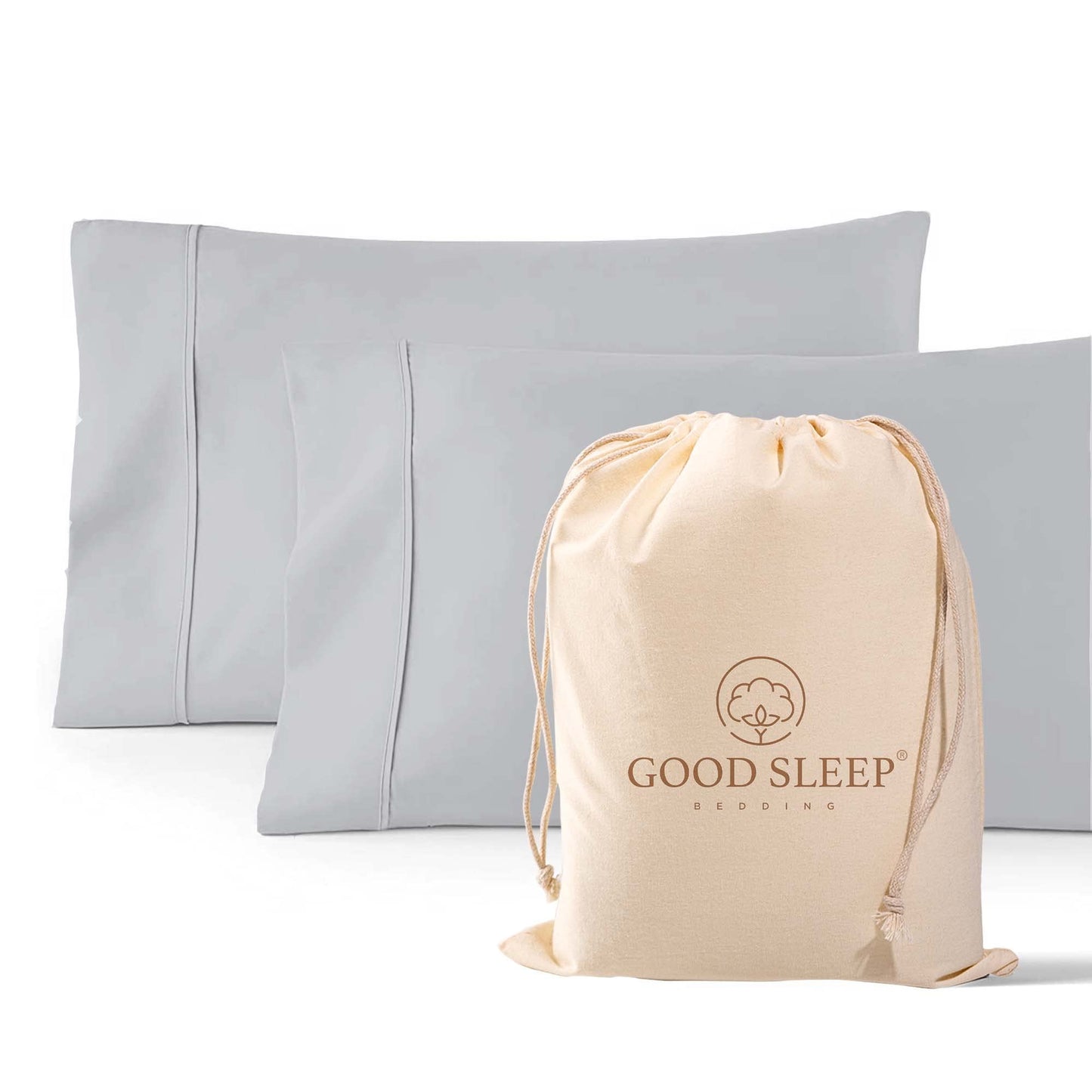Egyptian Cotton Sateen Pillowcase Set