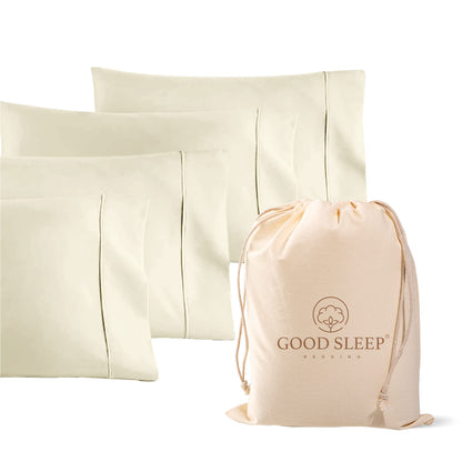 Egyptian Cotton Sateen Pillowcase Set