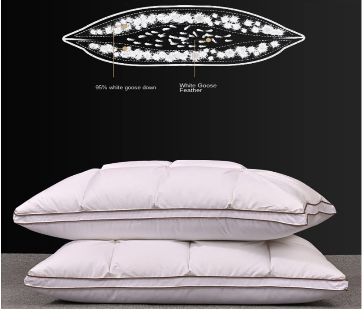 Three-Layer White Goose Down Pillow