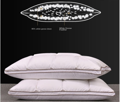 Three-Layer White Goose Down Pillow