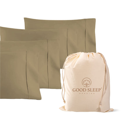 Egyptian Cotton Sateen Pillowcase Set