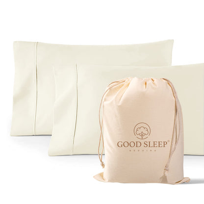Egyptian Cotton Sateen Pillowcase Set