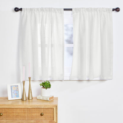 Pure Linen Sheer Curtain Panel