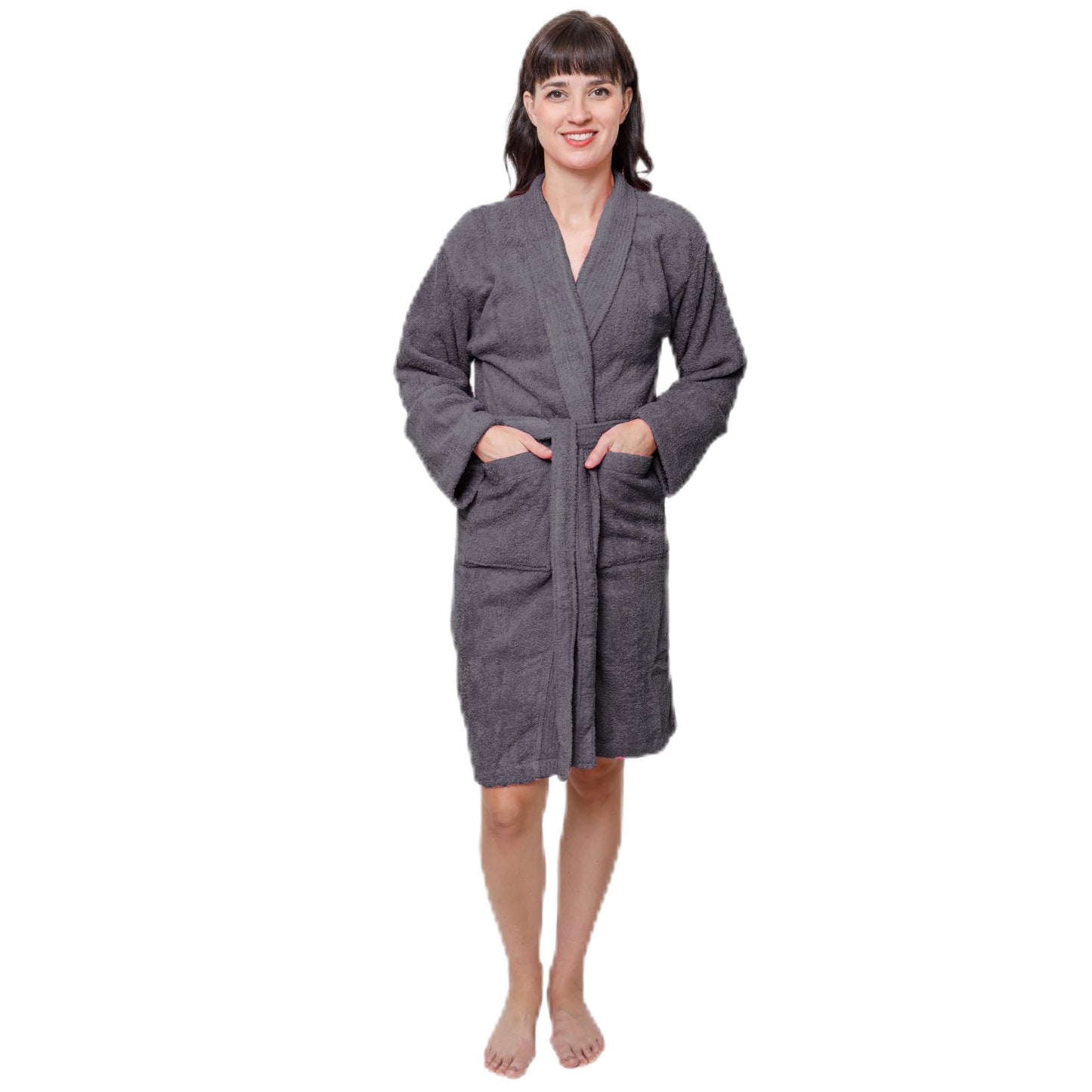 Lightweight Terry Cloth Bathrobe