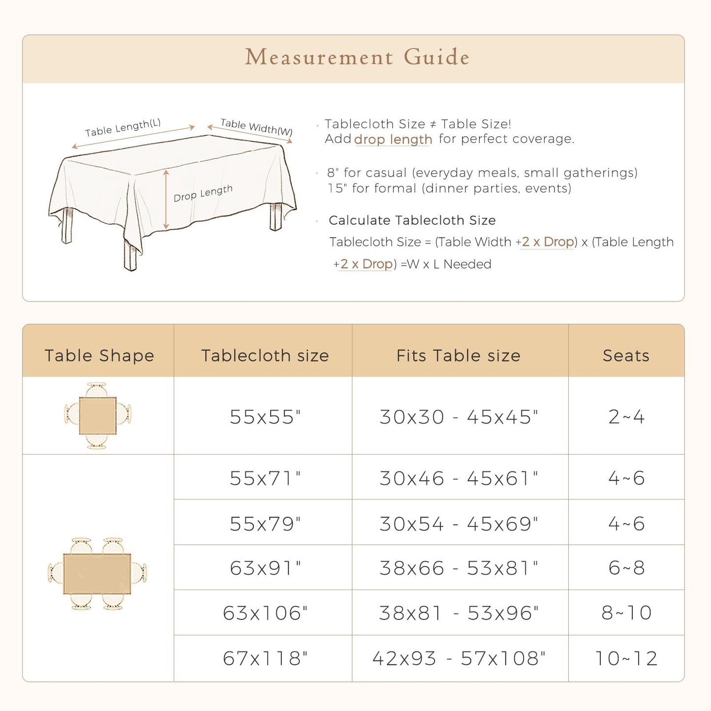 Waterproof Linen Tablecloth