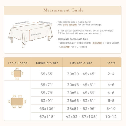 Waterproof Linen Tablecloth