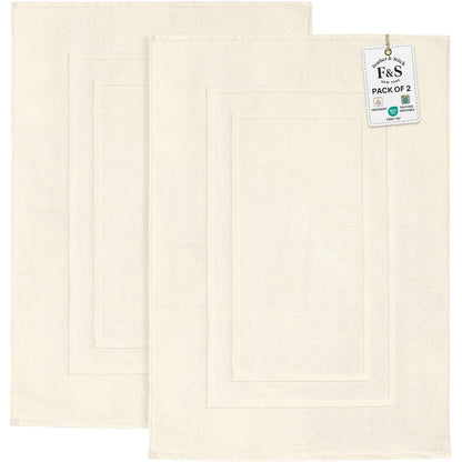 2 Piece Bathroom Bath Mat Set