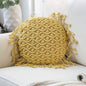 Round Boho Macrame Pillow Covers Set