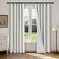 Linen Blend Blackout Curtain Set