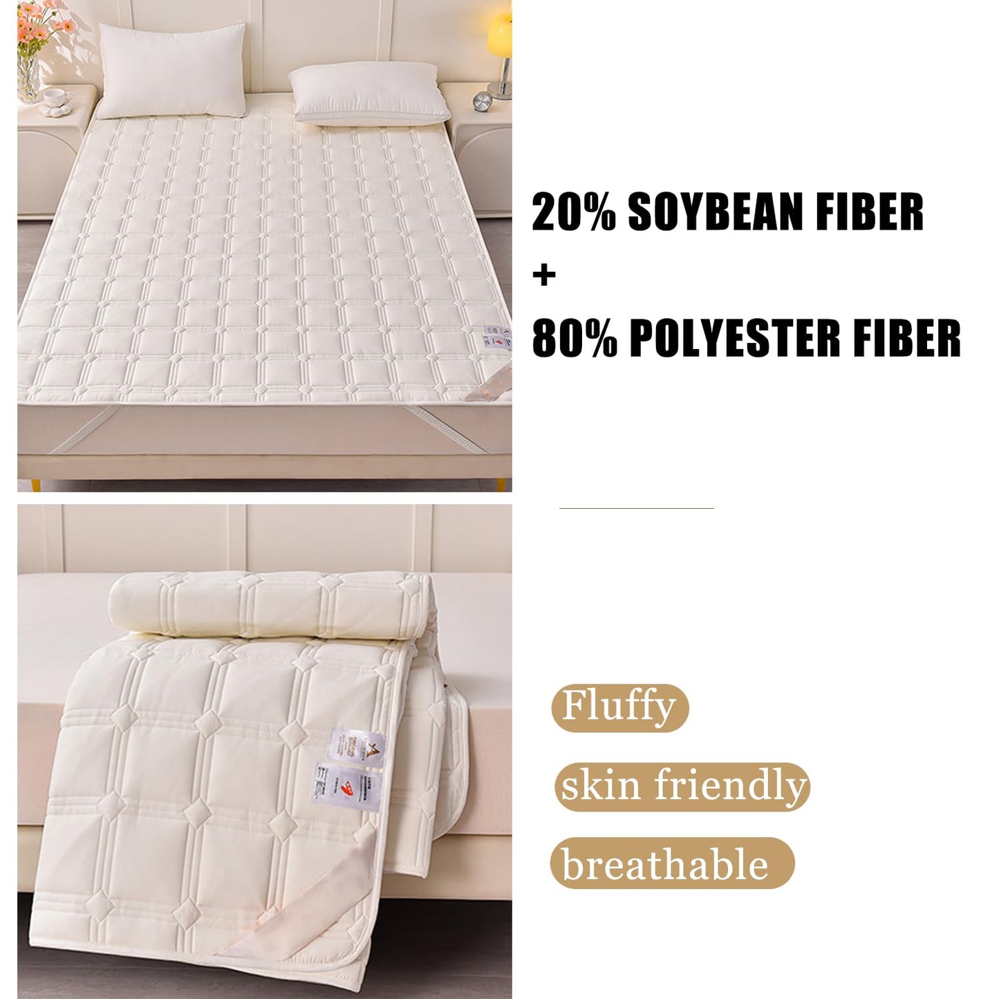 Cooling Quilted Mattress Protector