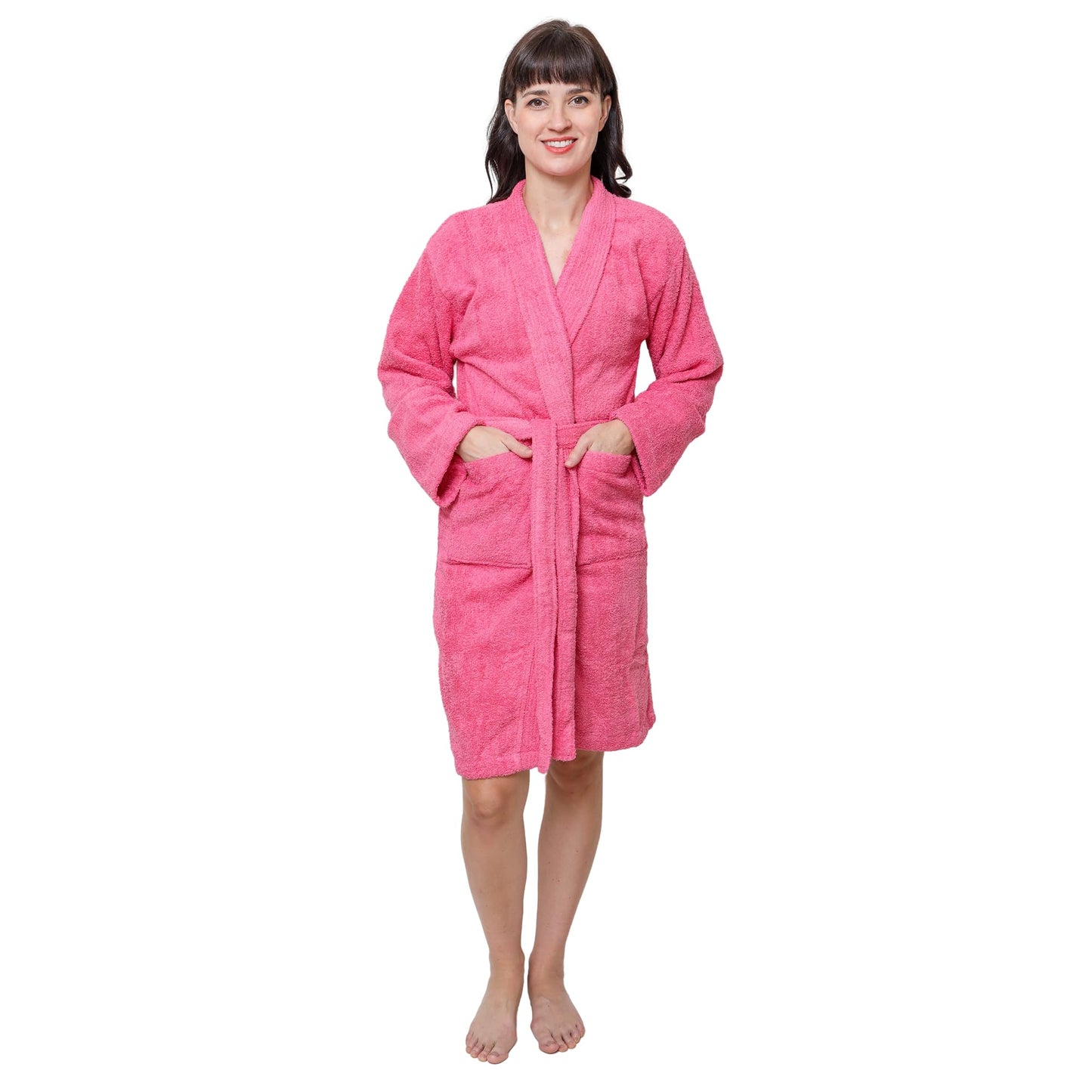 Lightweight Terry Cloth Bathrobe