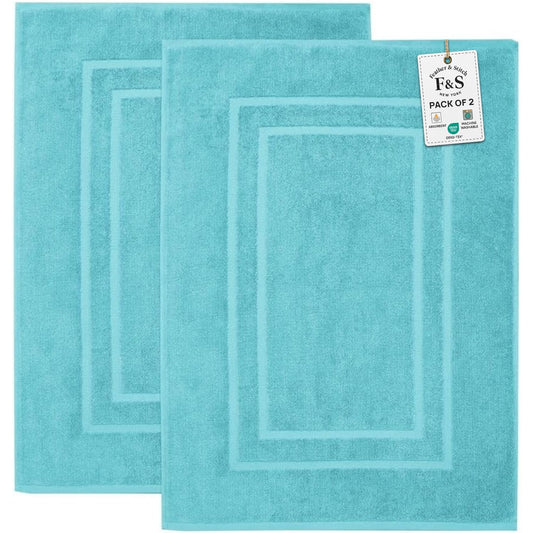 2 Piece Bathroom Bath Mat Set