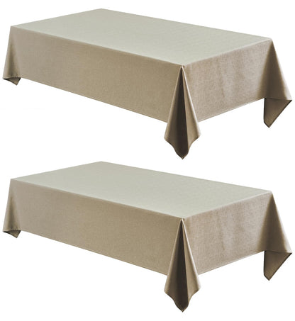 Waterproof Linen Textured Tablecloth