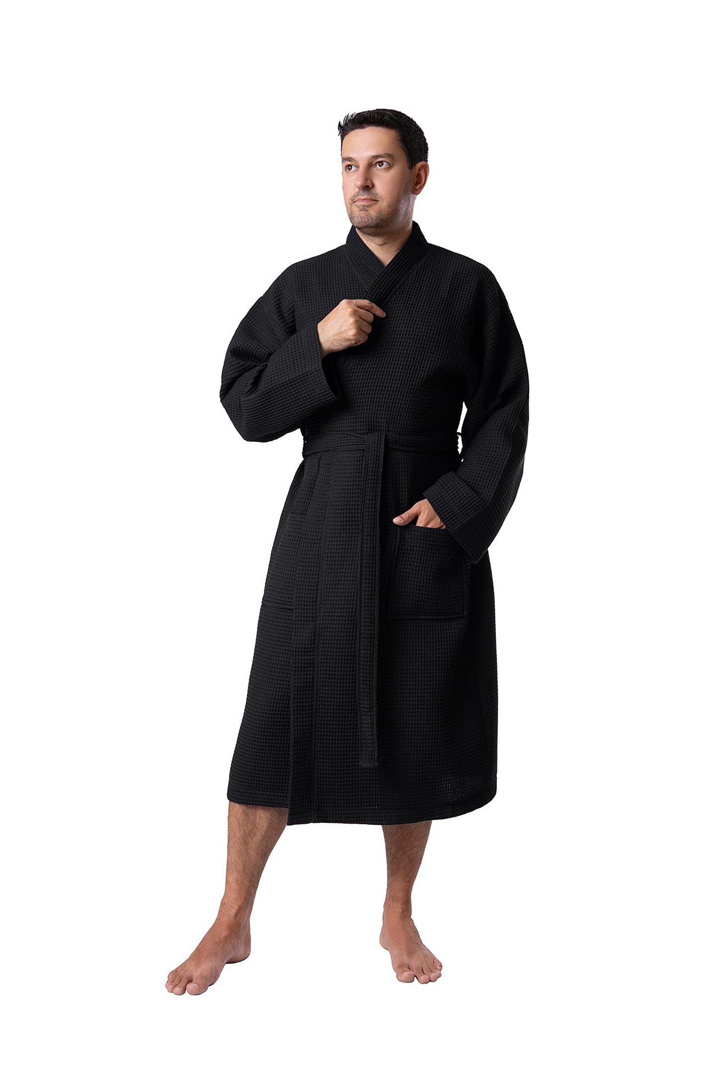 Turkish Cotton Waffle Bathrobe
