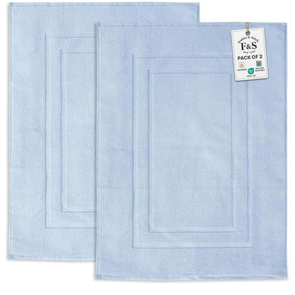 2 Piece Bathroom Bath Mat Set