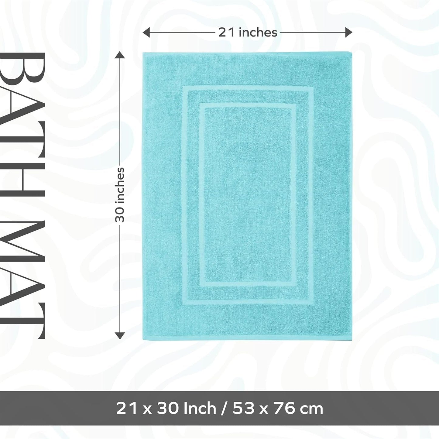 2 Piece Bathroom Bath Mat Set