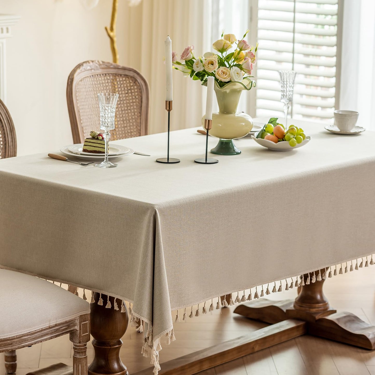 Cotton Tassel Tablecloth