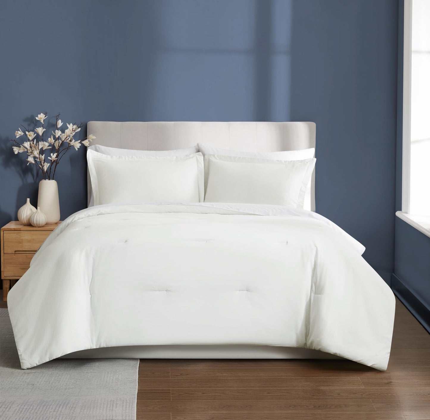 Cotton White Comforter Set