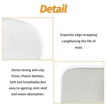 4 Piece Shower Curtain & Bath Mat Set
