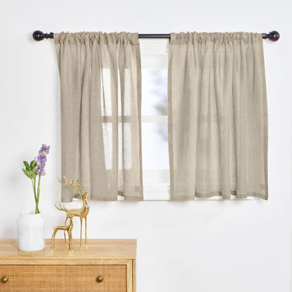 Pure Linen Sheer Curtain Panel