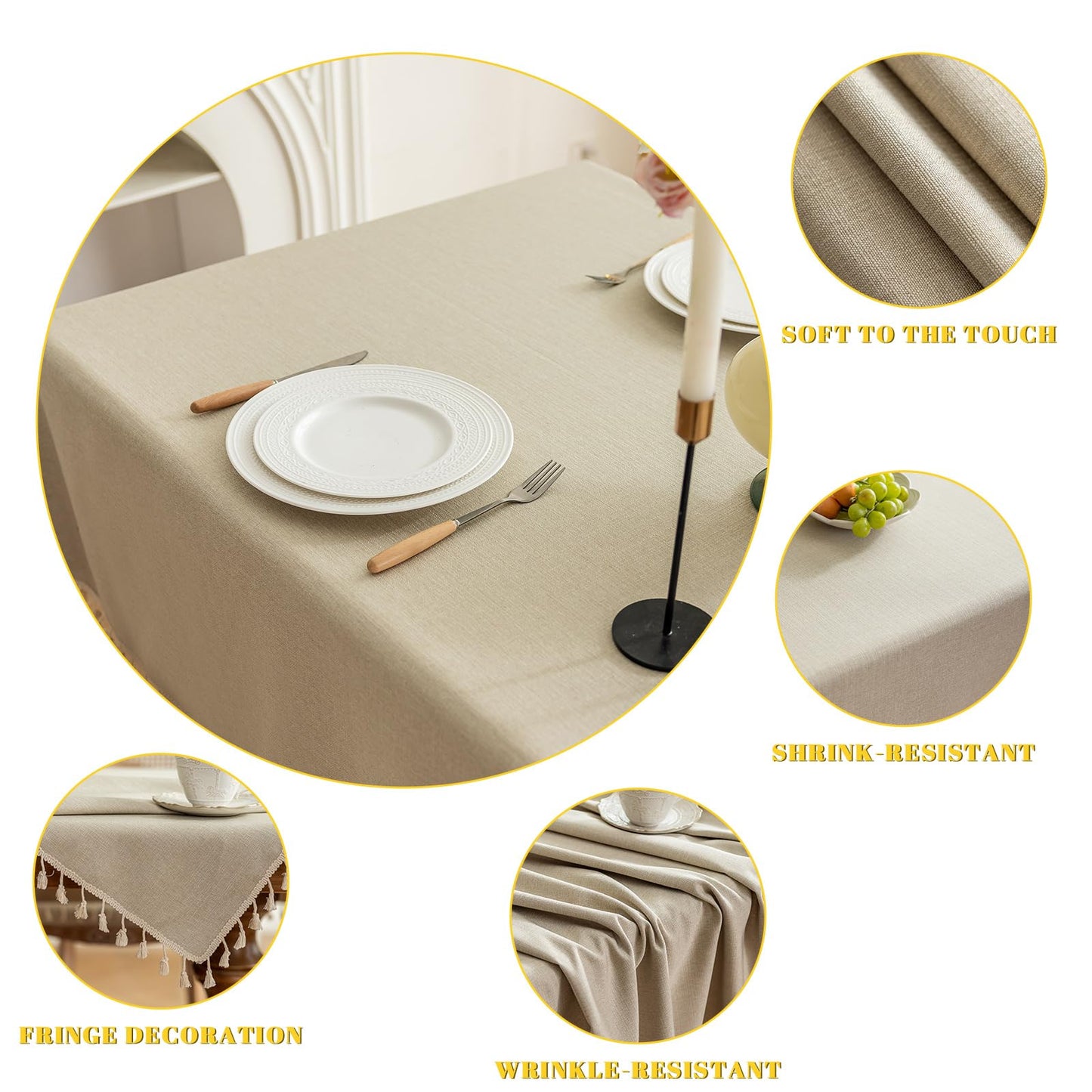 Cotton Tassel Tablecloth