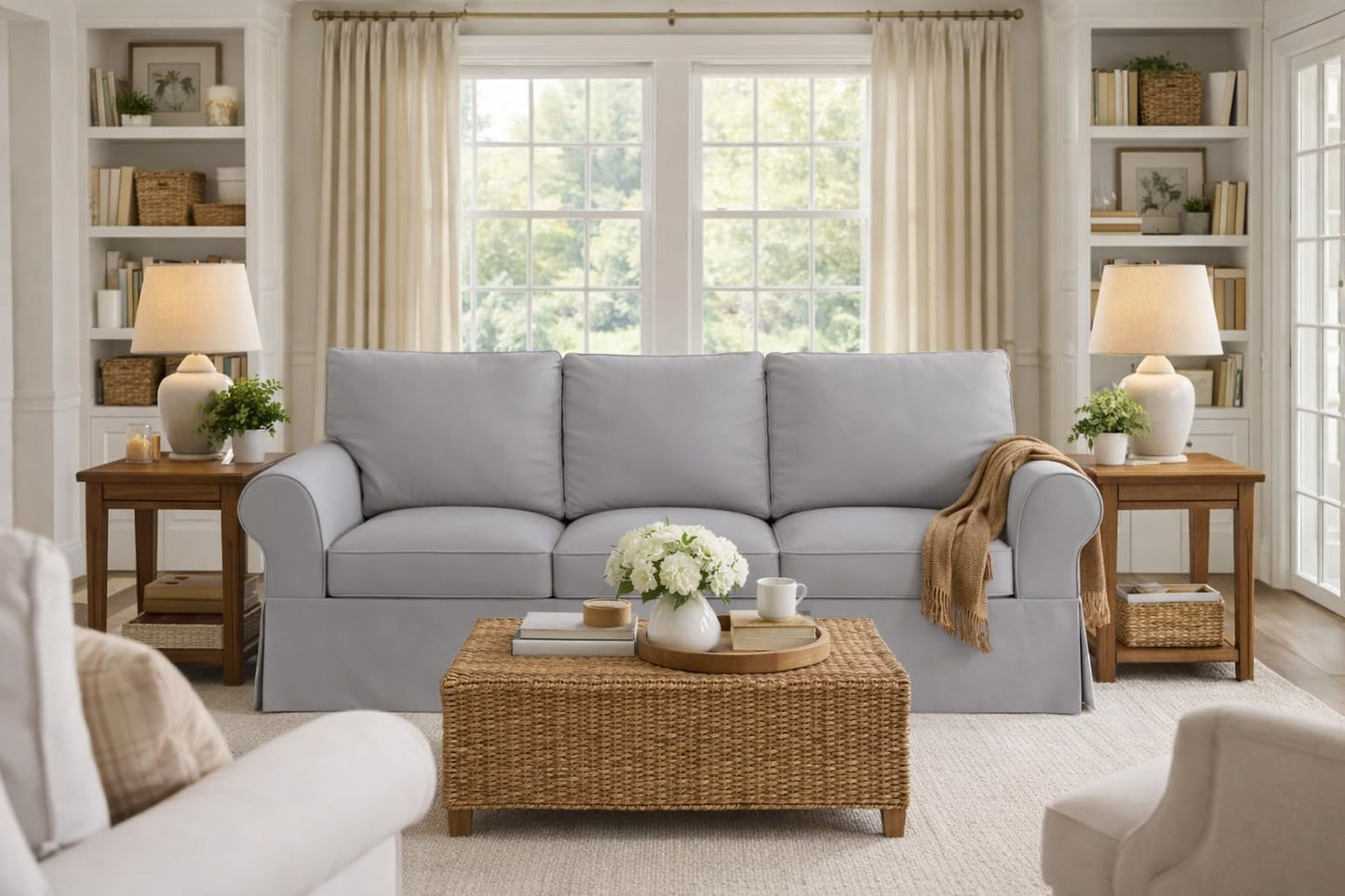 Heavy Cotton 3 Seat Sofa Slipcover