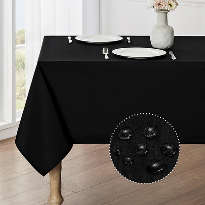 Waterproof Linen Textured Tablecloth