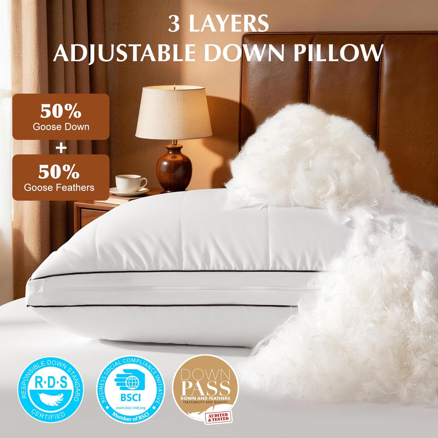 Adjustable Down Pillow