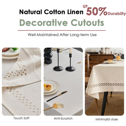 Wrinkle-Resistant Rectangle Tablecloth