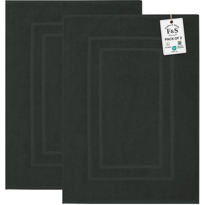 2 Piece Bathroom Bath Mat Set